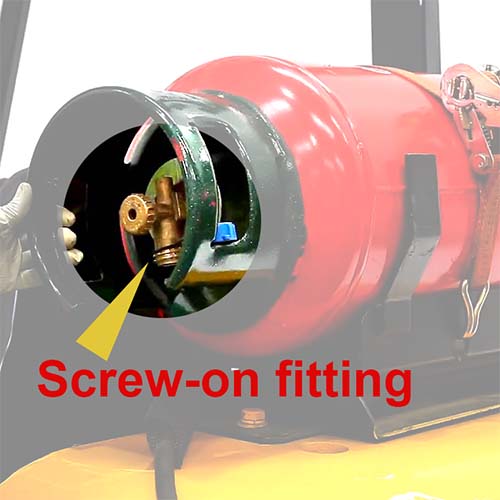 LPG Screw on fitting